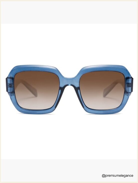 Trendy Square Polarized Sunglasses Retro Polygon Plastic Frame UV400 Protection main image 4